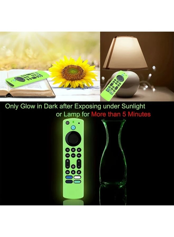 Glow In Dark Silicone Remote Case With Lanyard For Fire TV Alexa Luminous Powder Color - Image 4